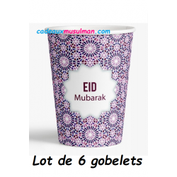 Gobelets en carton "Eid...