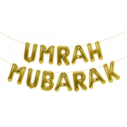 Lettres ballons Umrah Mubarak